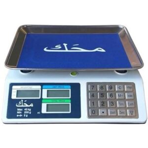 ترازو فروشگاهی 40 کیلویی کیبورد استیل محک با توانایی نگهداری شارژ بالا