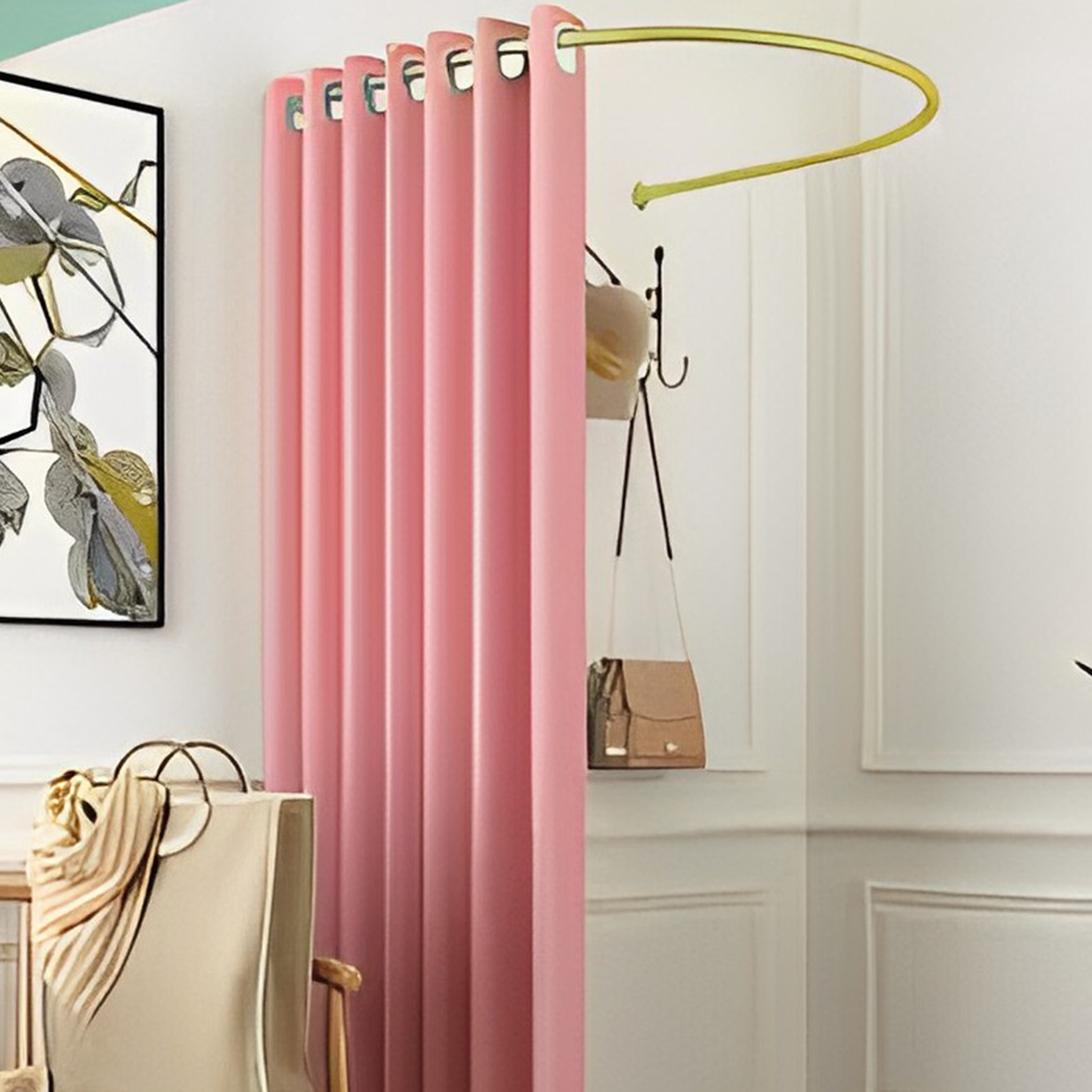 1-min-1-scaled-1اتاق پرو اتاق پرو یا اتاق تست، فضایی است که در فروشگاههای لباس یا مراکز خرید برای امتحان کردن لباسها طراحی شده است. این اتاقها معمولاً دارای دیوارهای محصور، آینه و تابلوهای نورانی هستند تا مشتریان بتوانند به راحتی لباسها را امتحان کنند و از نظر سایز و تناسب آنها را بررسی کنند. ویژگیهای اتاق پرو عبارتند از: 1. حریم خصوصی: ایجاد فضایی خصوصی برای مشتریان. 2. آینه بزرگ: برای دیدن لباس از زوایای مختلف. 3. نور مناسب: برای روشنایی خوب و واقعینمایی رنگ لباس. 4. فضای کافی: برای جابهجایی و راحتی مشتریان.