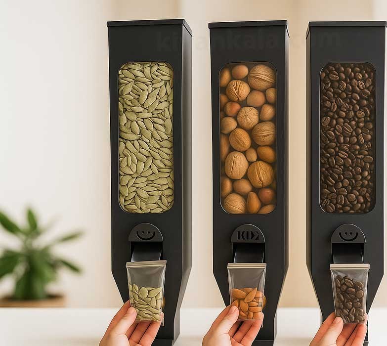 سیلو قهوه دیواری 5 کیلویی مدل لبخند